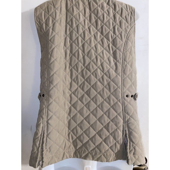 O'KEAHEYS EQUESTRIAN QUILT LIGHT BROWN SUEDE VEST WOMEN'S MEDIUM - Picture 6 of 13